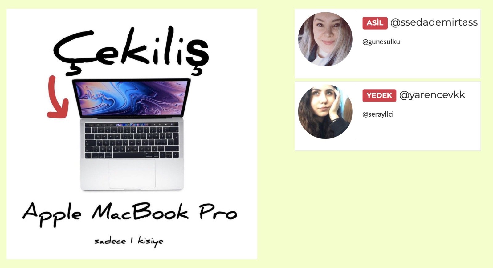 💻 Apple MacBook Pro Çekilişi / 29 Nisan 2020